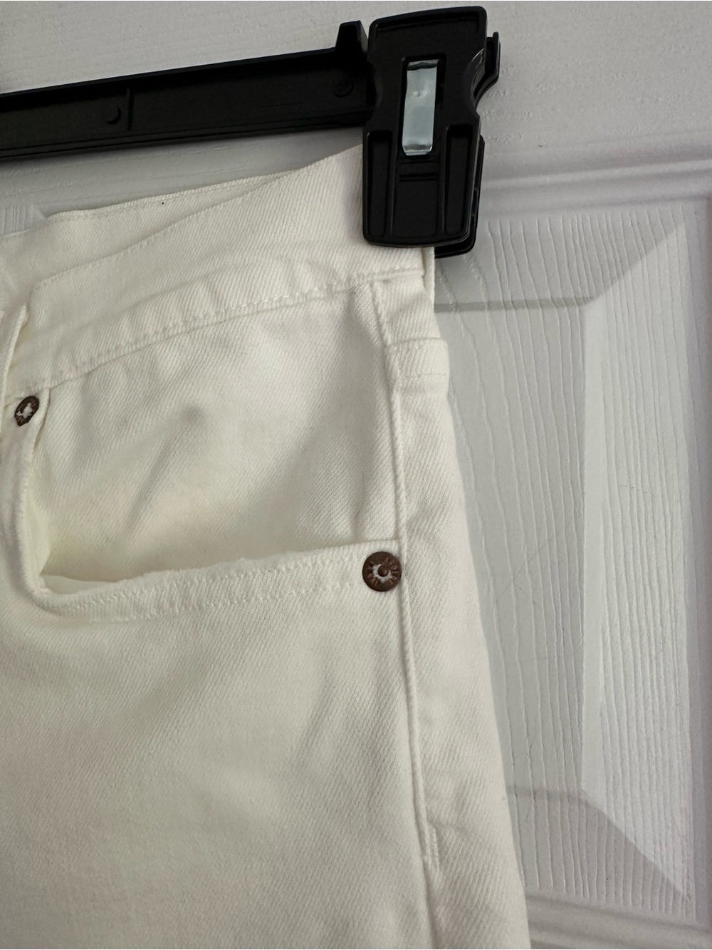 Size 24 Women’s AGOLDE Riley High Rise Straight Jean Whip White Denim - Picture 5 of 11